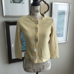 Banana Republic Yellow Cardigan